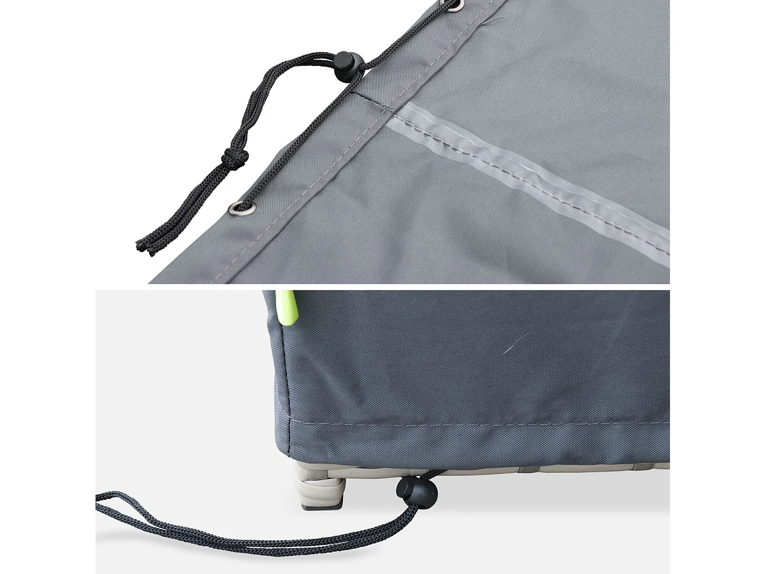 Funda protectora para mesa de jardín cubo 12, vabo 12 y vasto 12 gris