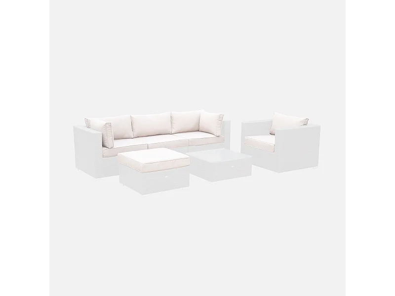 Set fodere per salotto caligari, ecrù