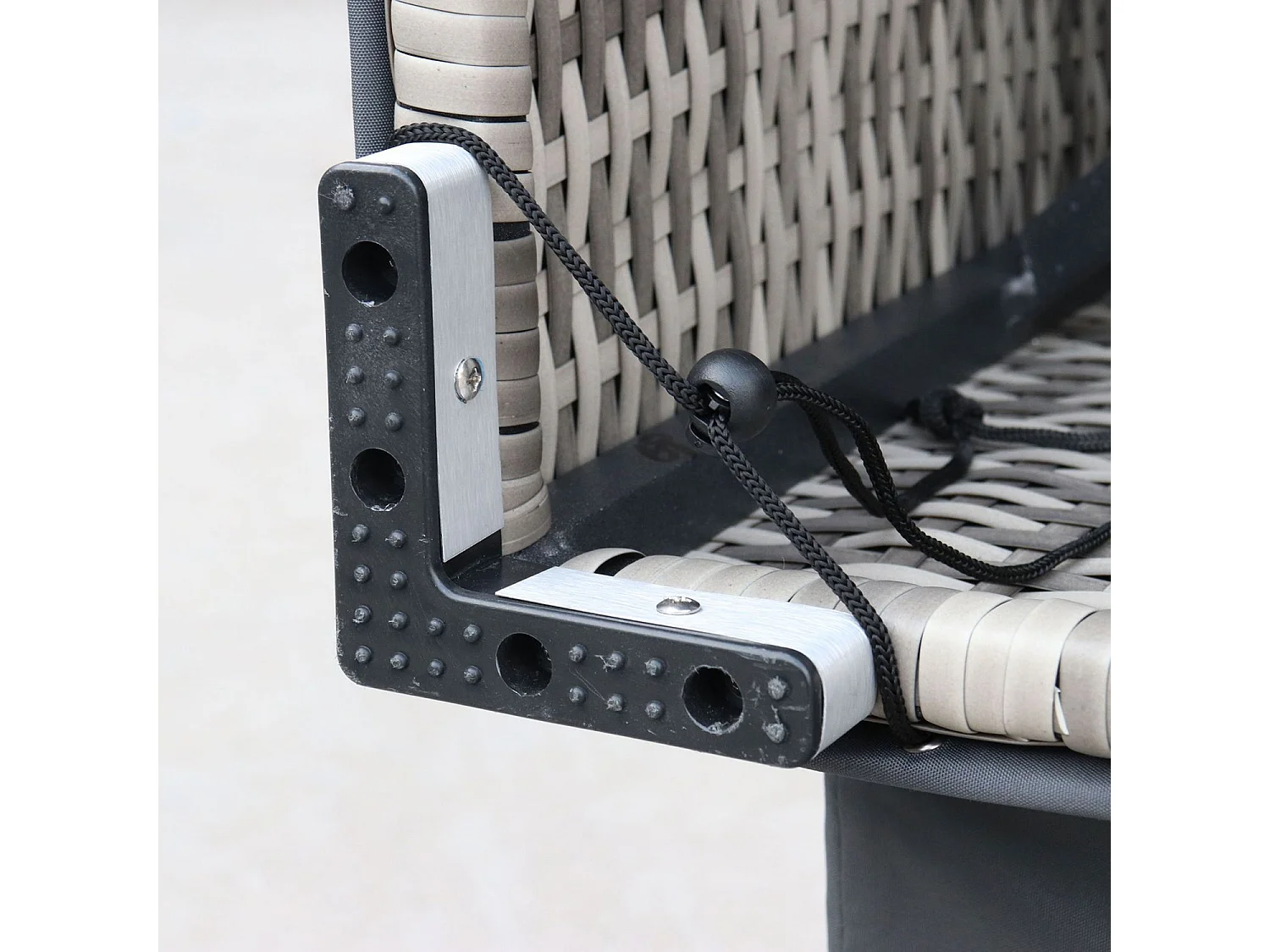 Set di 2 copertura per mobili da giardino napoli e vittoria, grigio