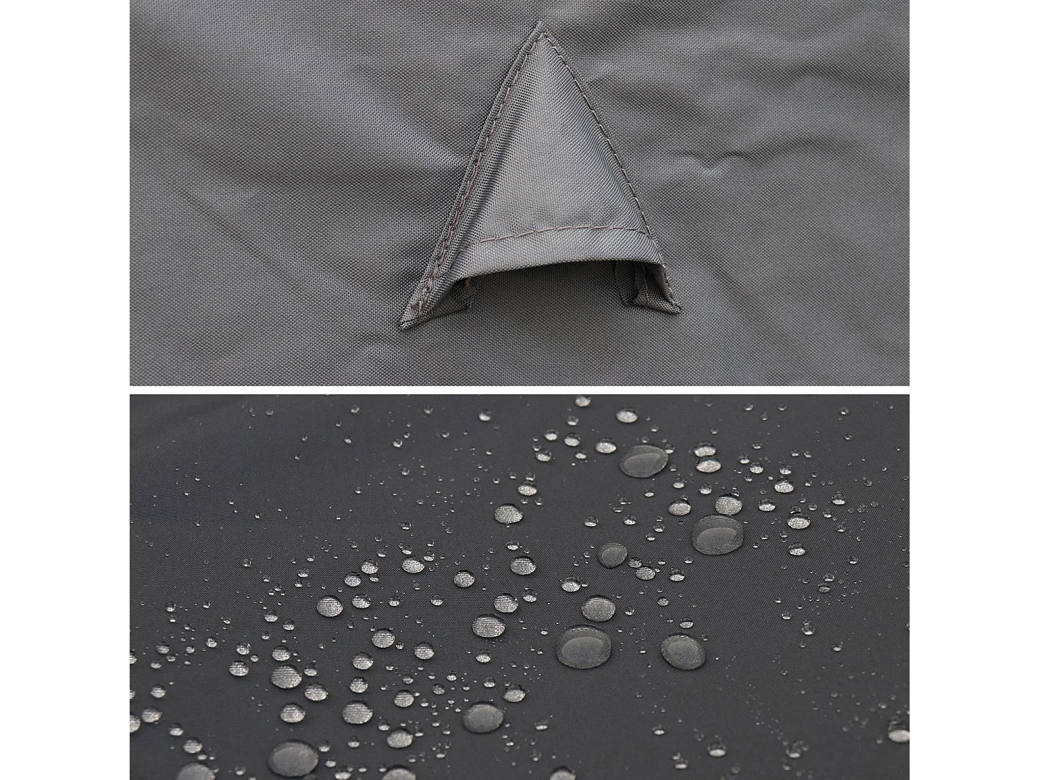 Housse de protection 172x112cm gris foncé - Bâche rectangulaire en polyester enduit PA pour tables de jardin Firenze 6. Vasto 10. Vabo 10 et Cubo 10