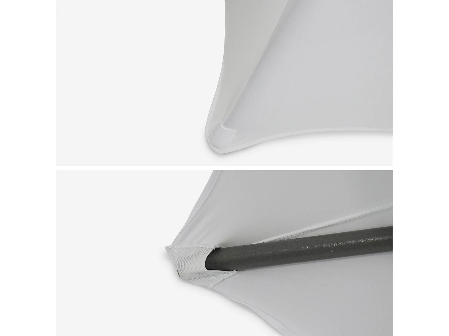 Set di 2 teli protettivi per tavoli, bianco