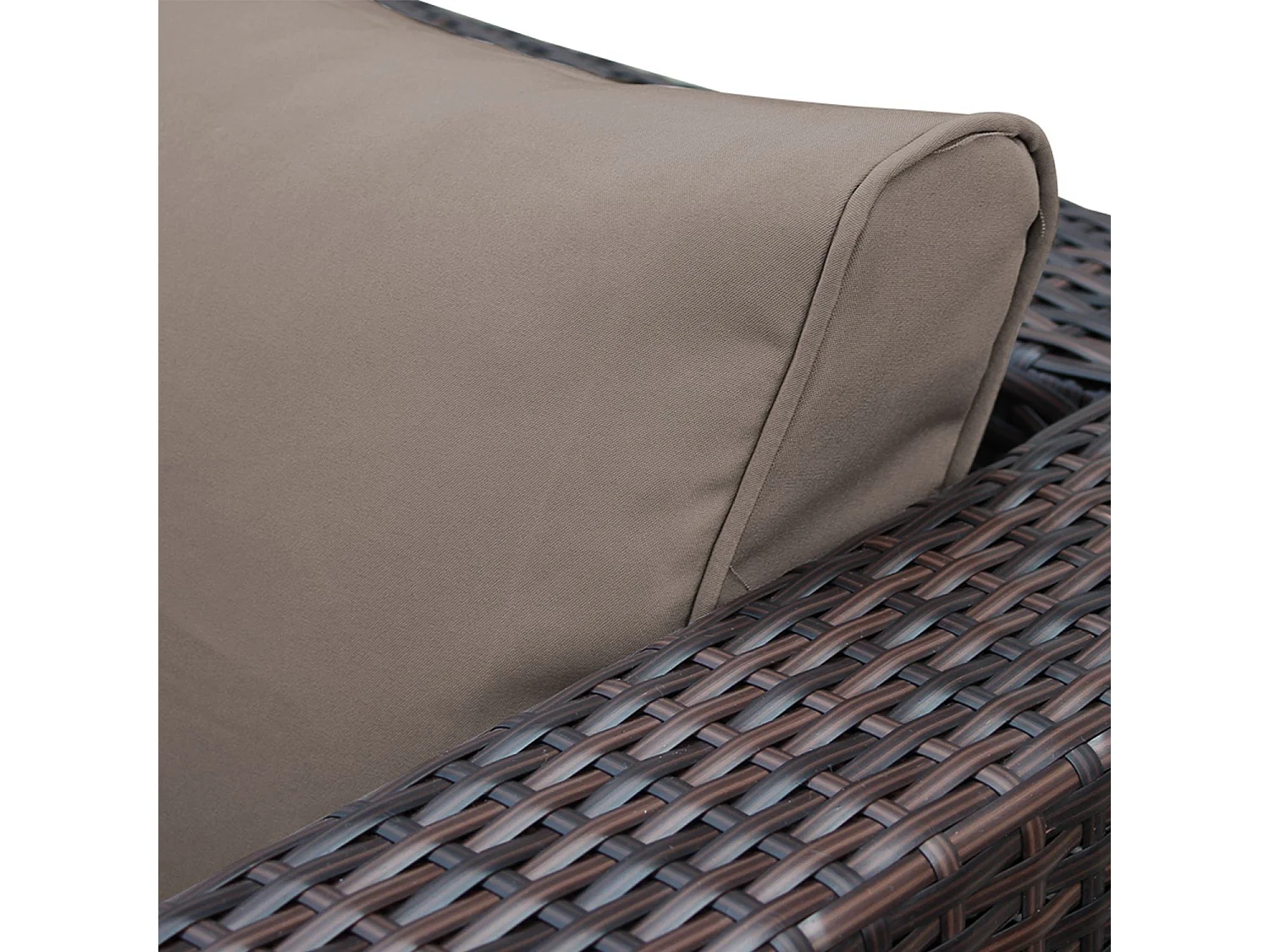 Fundas de cojín para conjunto de jardín marrón