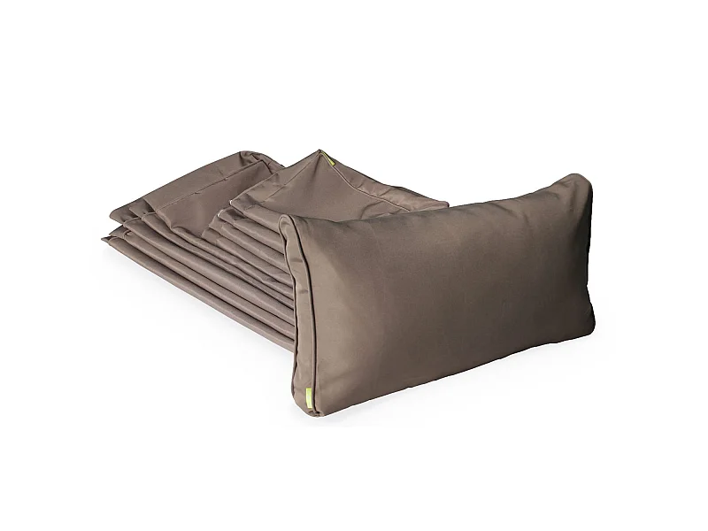 Fundas de cojín para conjunto de jardín marrón