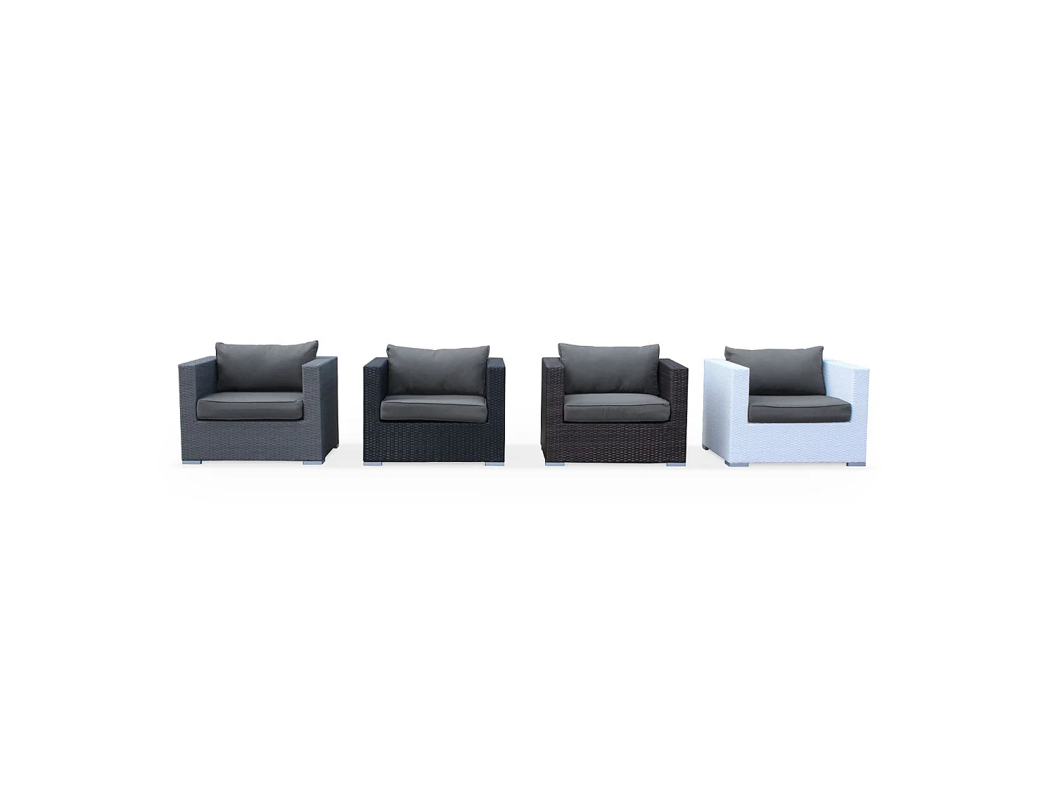 Fodere per cuscini da giardino Venezia Grigio - 140x70x12 cm