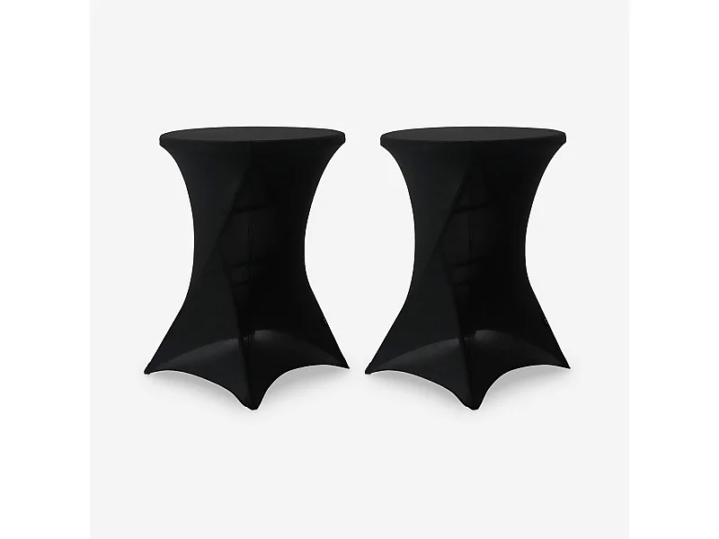 Set di 2 teli protettivi per tavoli, nero