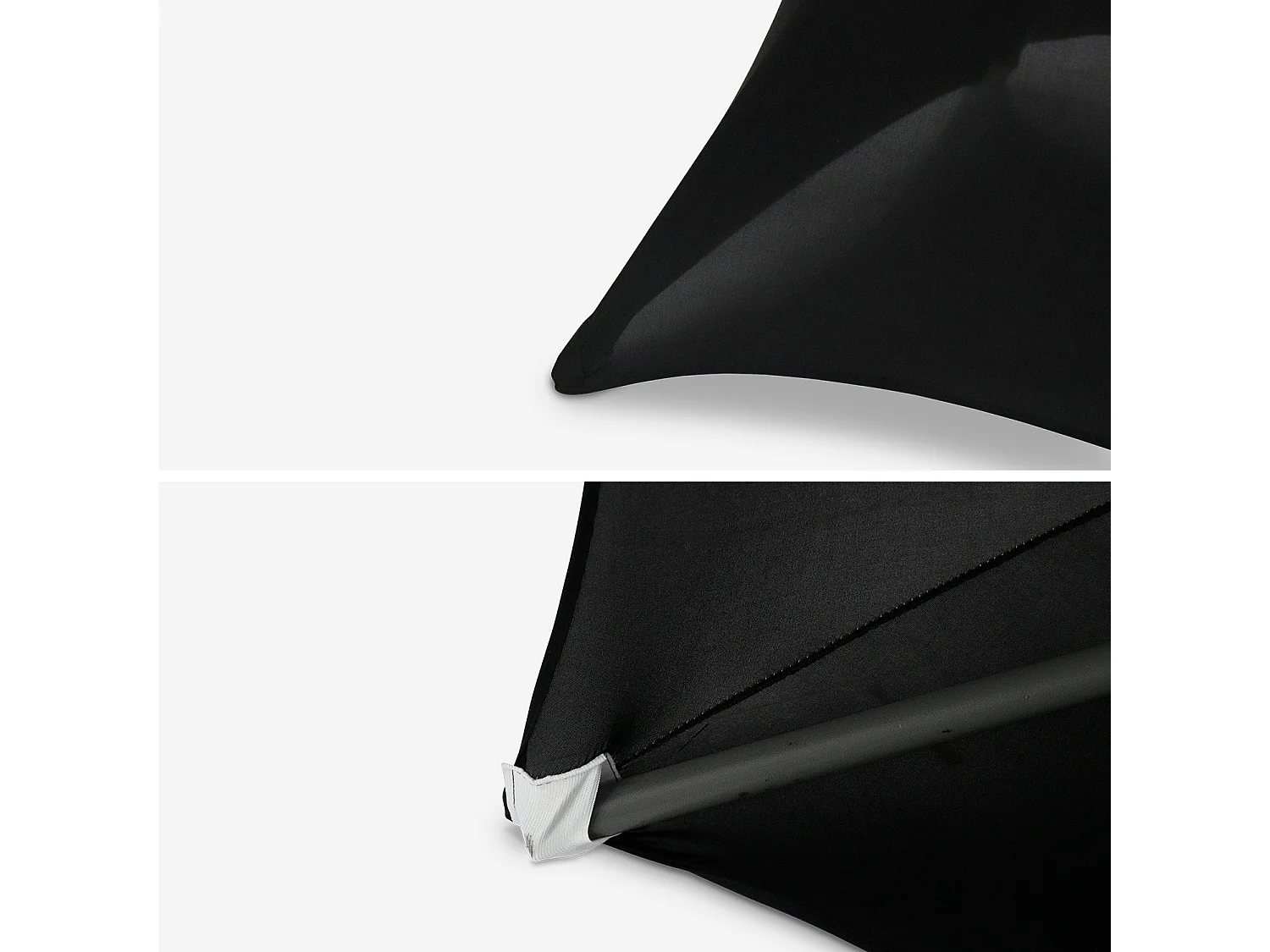 Fundas para mesas de pie, set de 2 negro