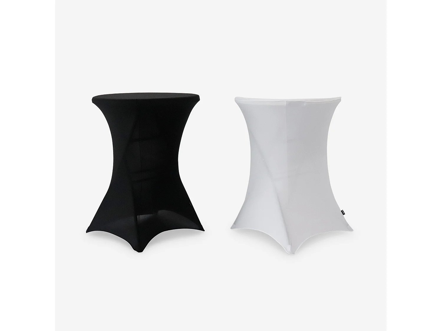 Fundas para mesas de pie, set de 2 negro