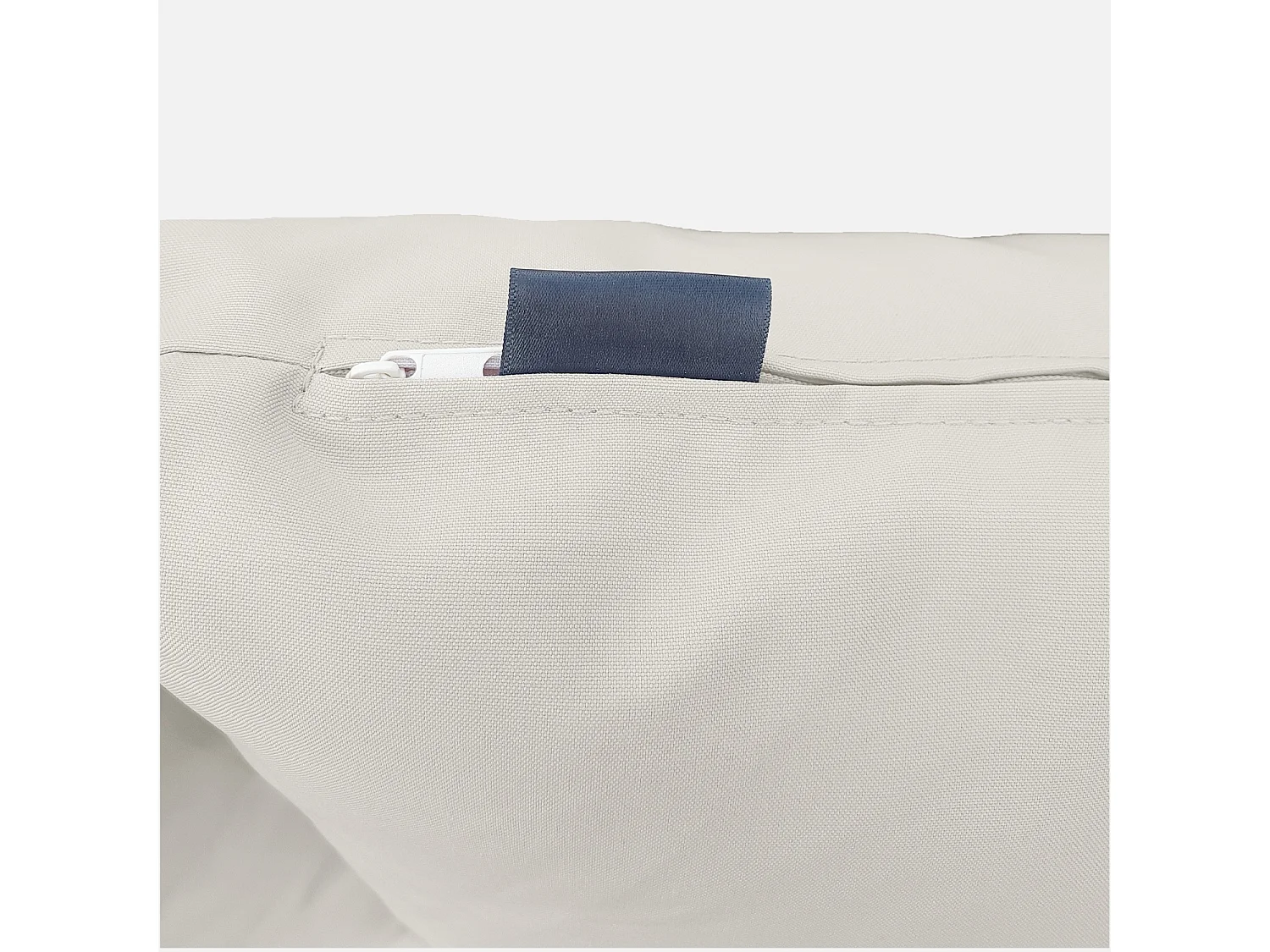 Set di copricuscini per salotto da giardino, ecrù