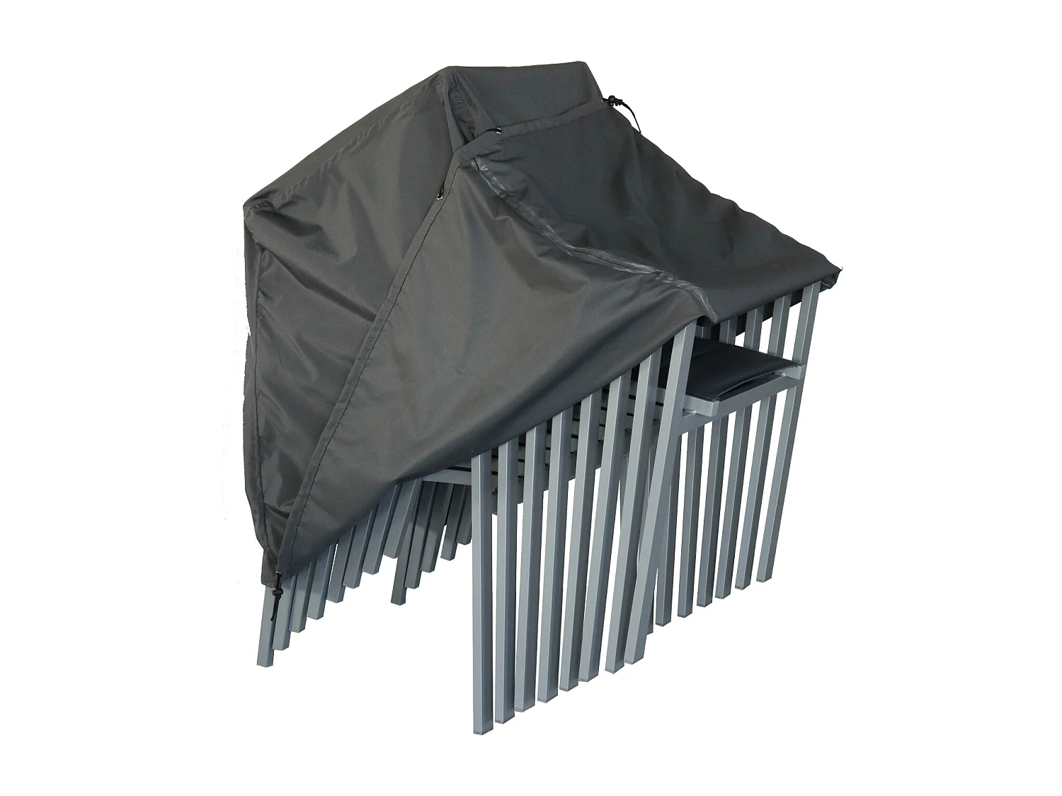 Fodera per set di 8 sedie, grigio scuro