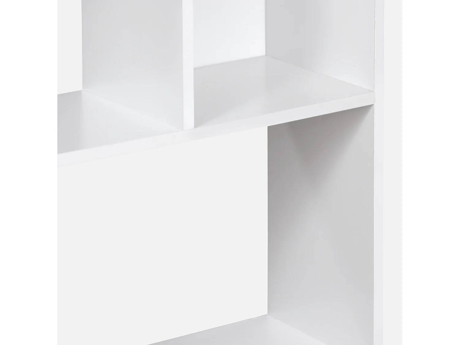 Librería con 5 baldas y 10 compartimentos blanco