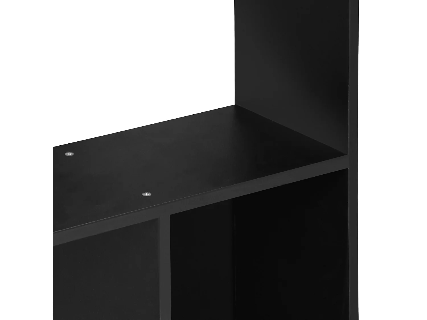 Bibliothèque design asymétrique – Pieter – 5 étagères. 10 compartiments de rangement. 83x23x173cm