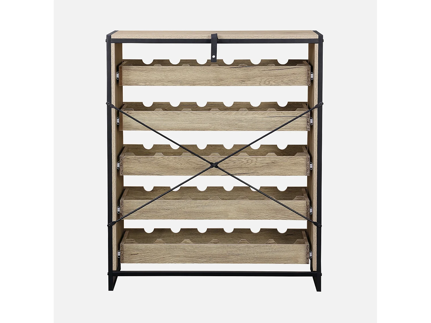 Etagères range bouteilles. Loft. 5 tiroirs. 5 étagères L 75 CM x l 40 CM x H 90 CM