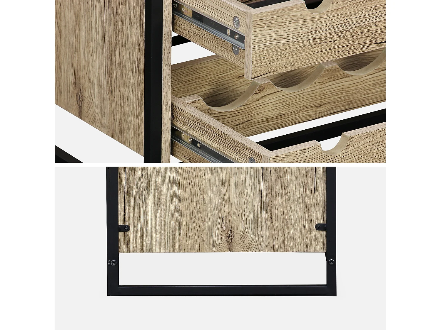 Etagères range bouteilles. Loft. 5 tiroirs. 5 étagères L 75 CM x l 40 CM x H 90 CM