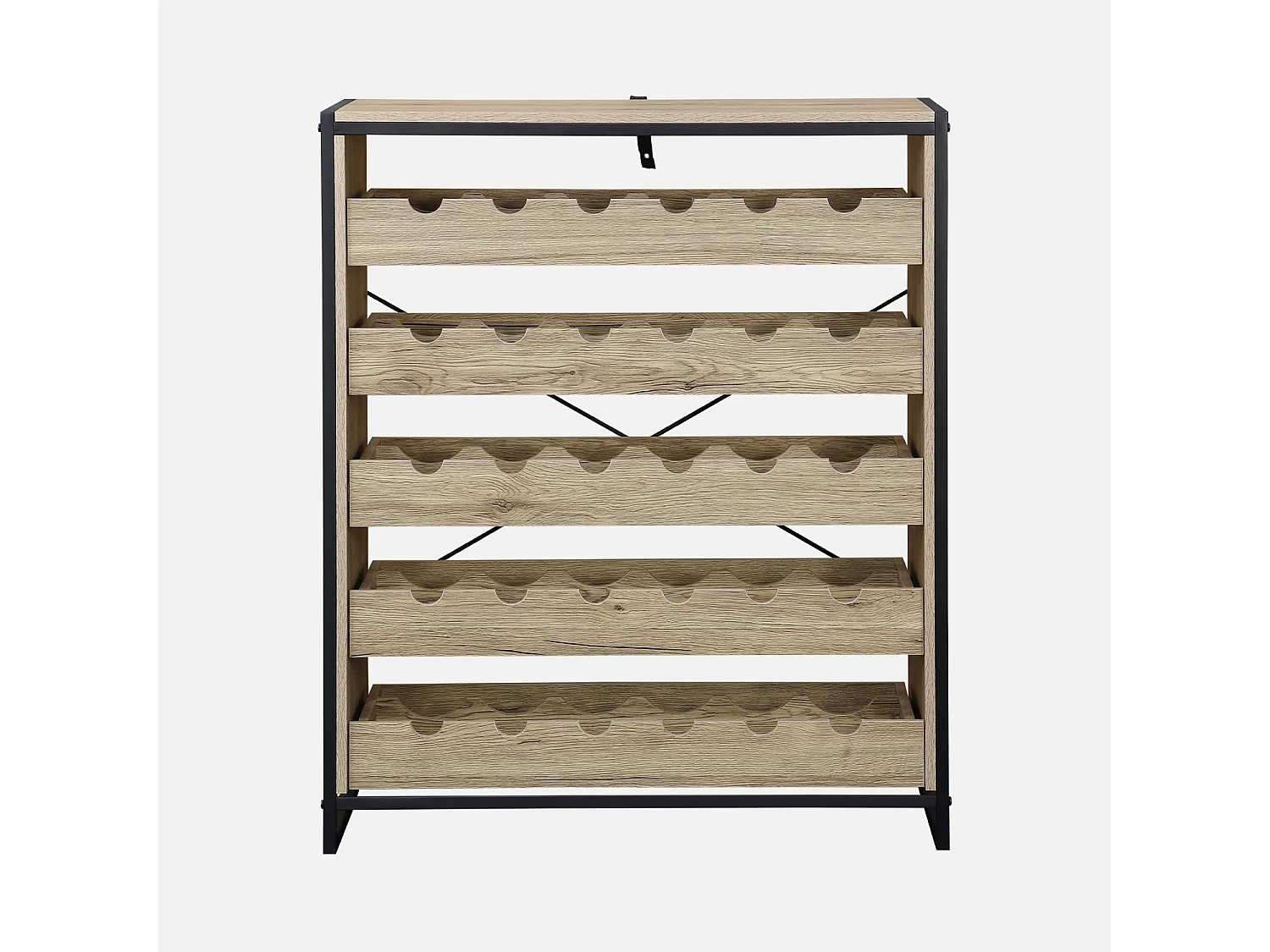 Etagères range bouteilles. Loft. 5 tiroirs. 5 étagères L 75 CM x l 40 CM x H 90 CM