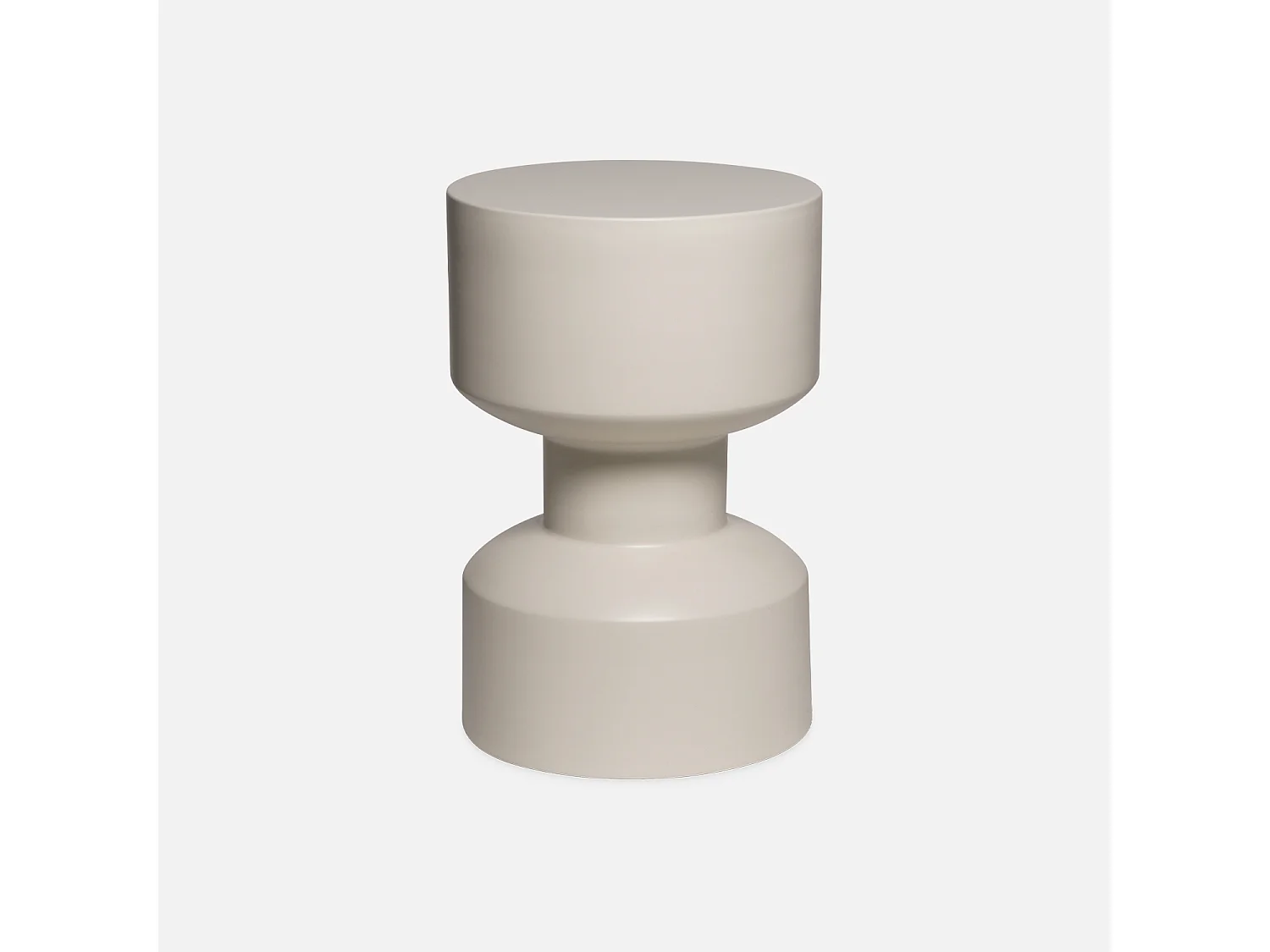 Table d'appoint. bout de canapé. table de chevet en métal. crème. Aya. Ø30 x H 47cm