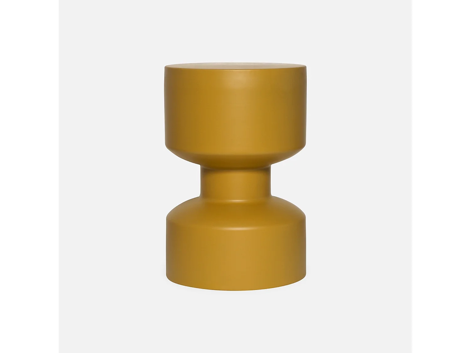 Tavolino, fine divano, comodino in metallo, 30x47cm, mostarda