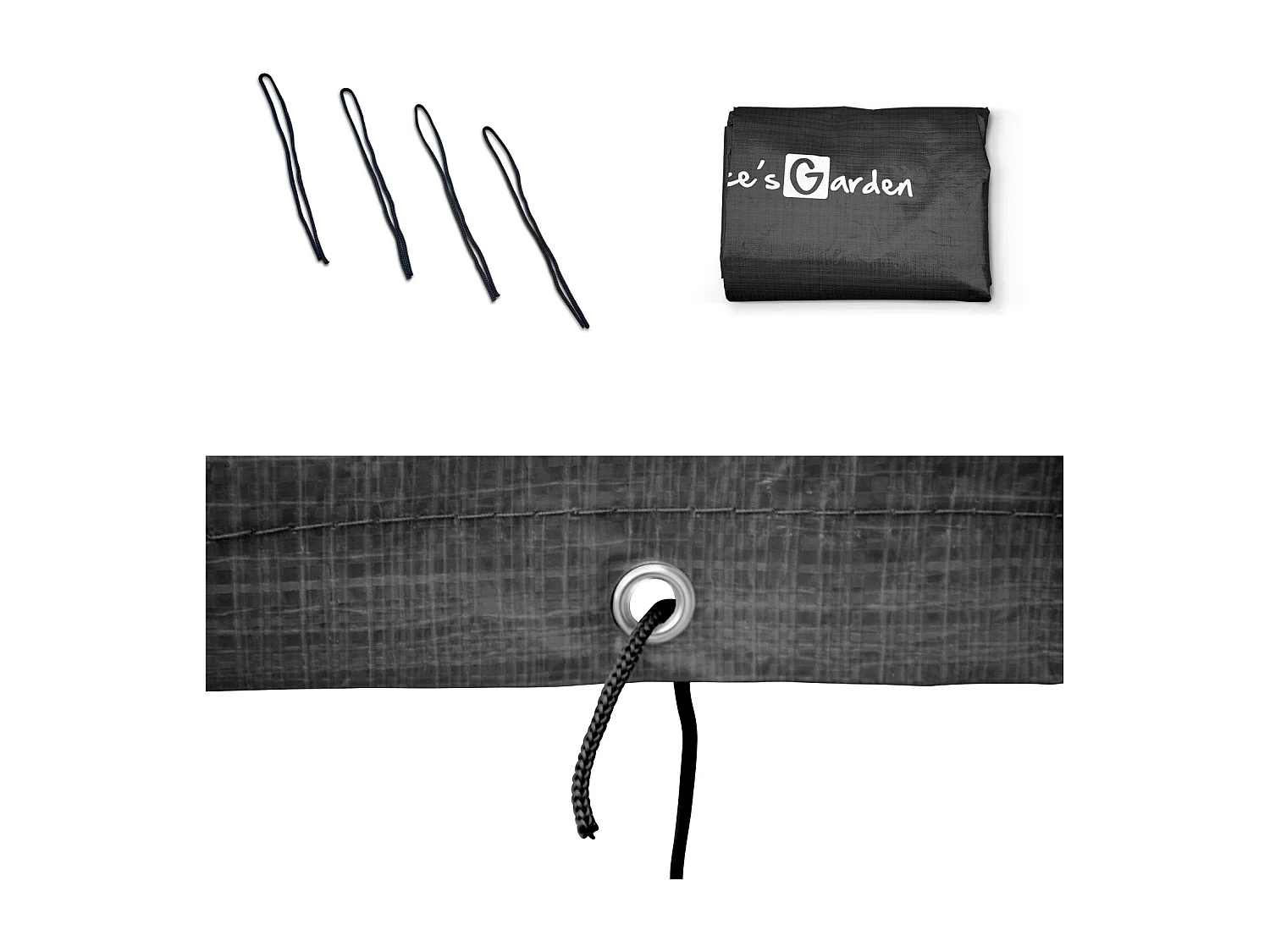 Copertura per tavolo da ping pong, 154cm, nero