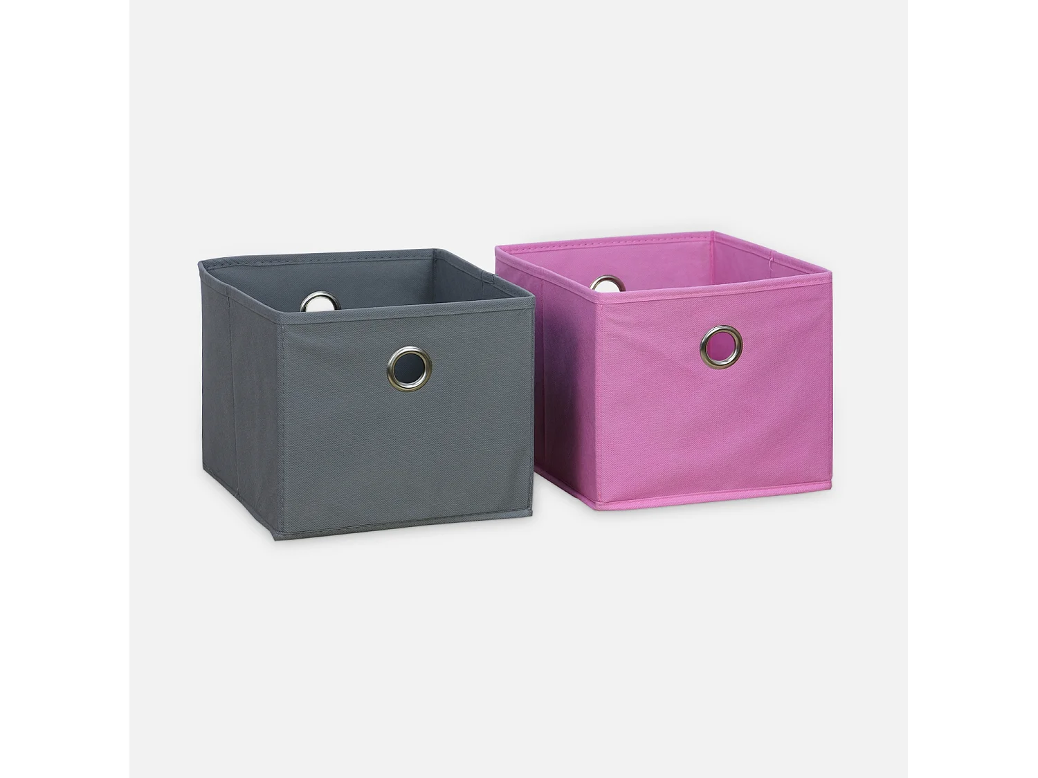 Mueble de almacenamiento para niños 4 cestas rosa