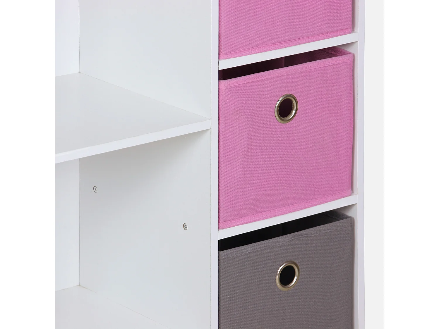 Contenitore per bambini con 4 cestini, rosa