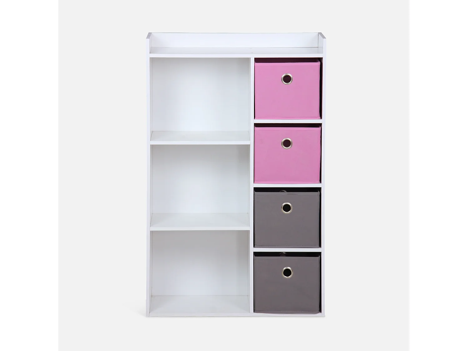 Contenitore per bambini con 4 cestini, rosa