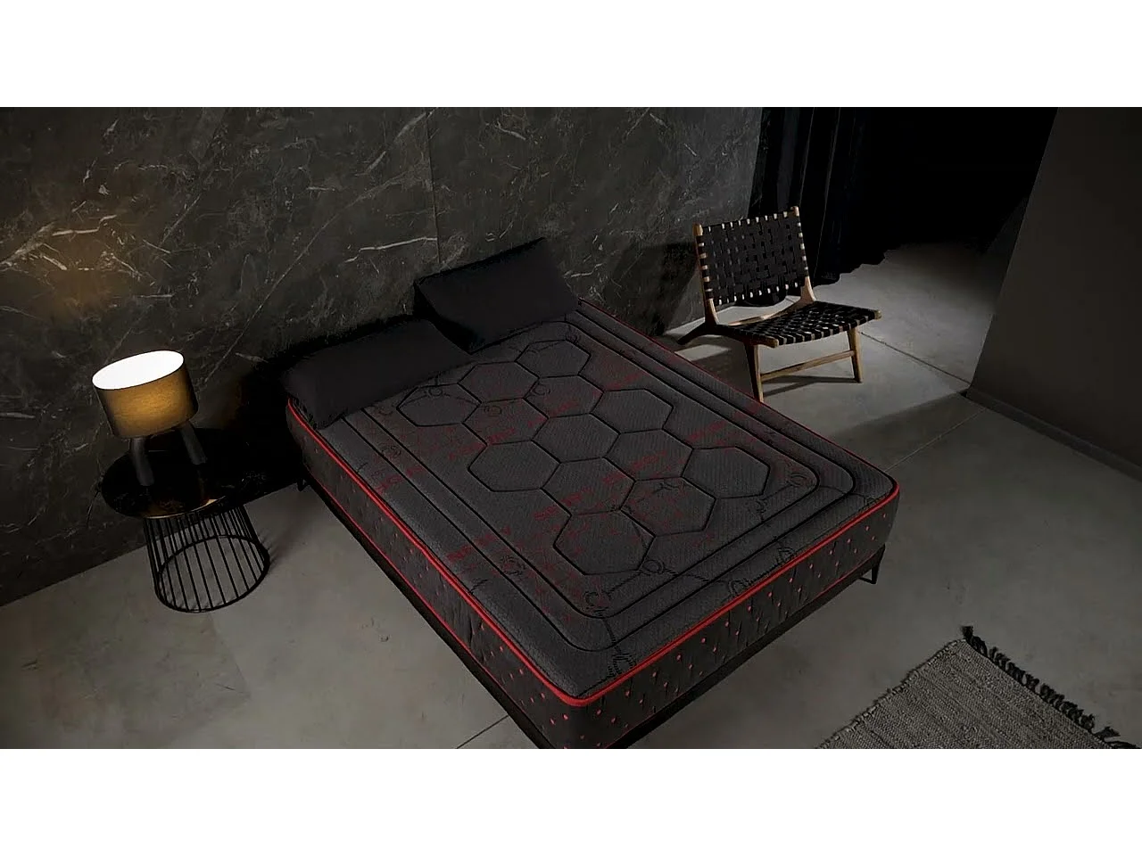 Matelas Mousse à memoire de forme Hexaflex Moon 27cm, 135x200cm - Moonia