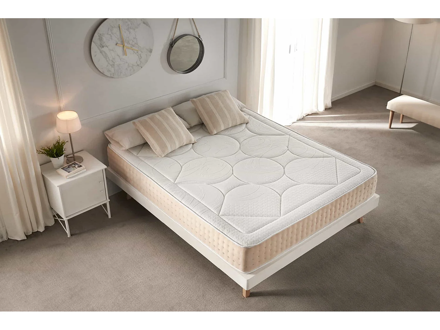 Materac Wiskoelastyczny Memory Royal Multizone 25 cm, 150x190 cm - Moonia