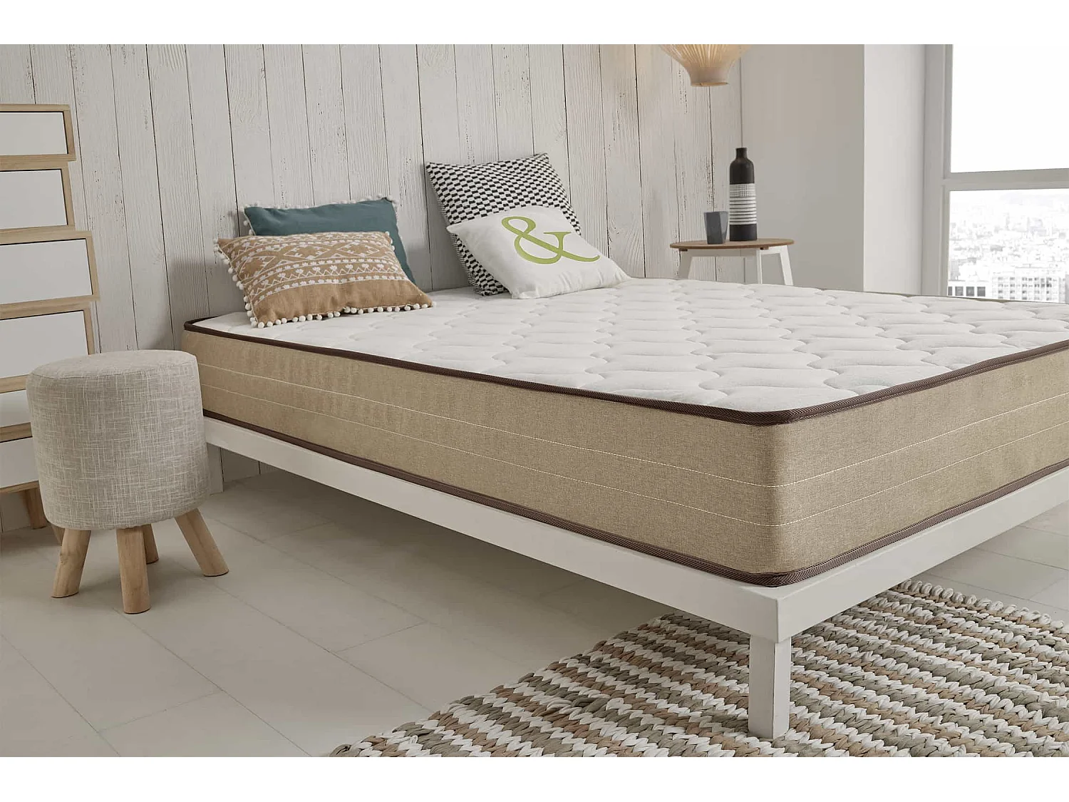 Matelas Bamboo Fresh 21cm- Moonia - 80x190 cm