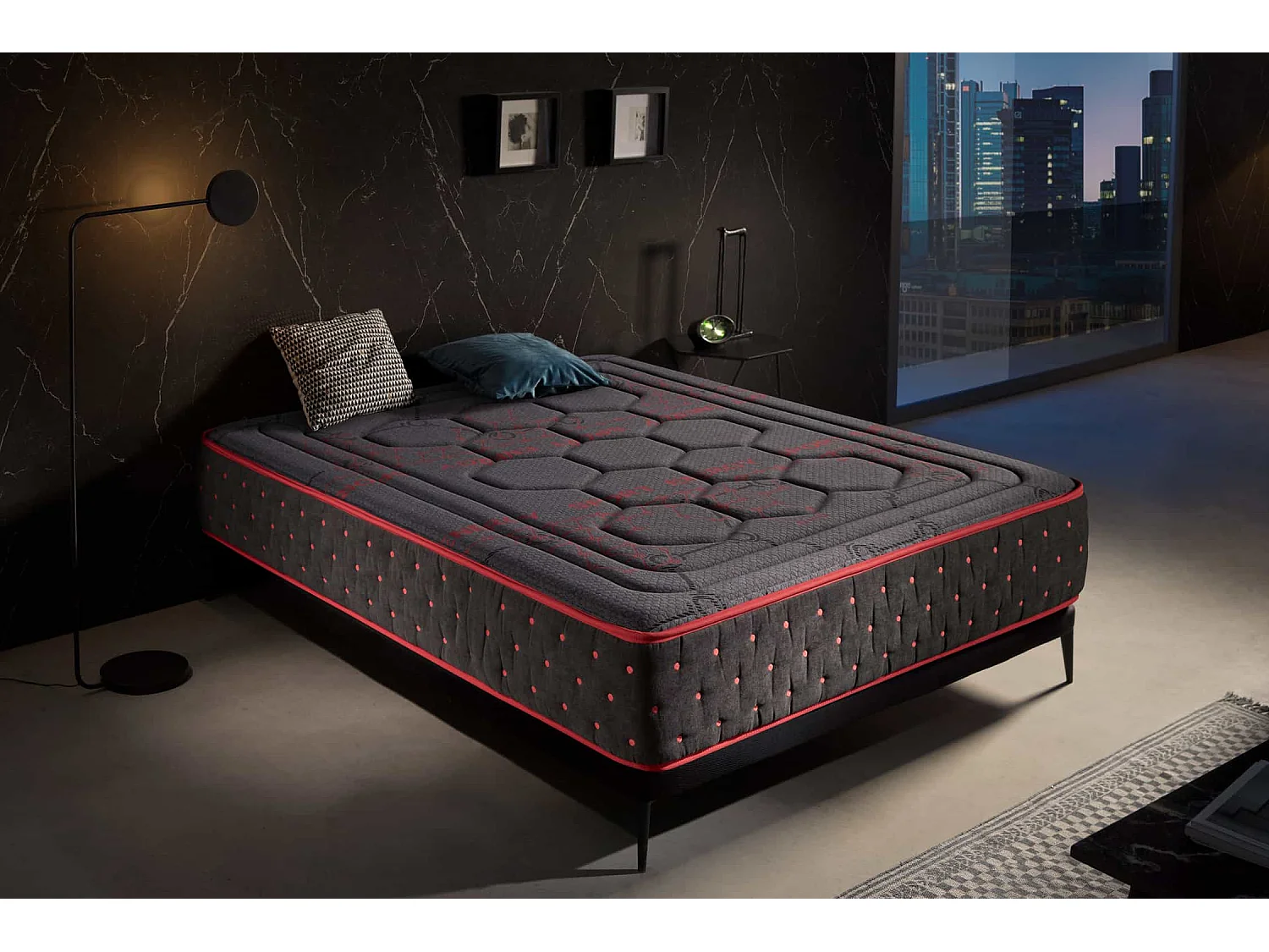 Matelas Mousse à memoire de forme Hexaflex Moon 27cm, 140x200cm - Moonia