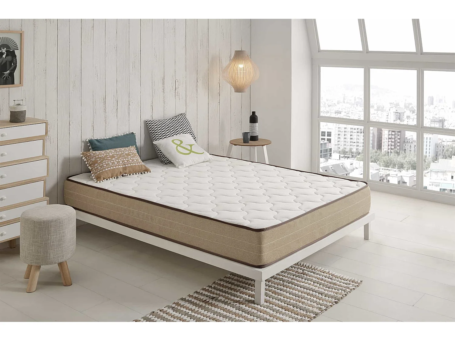 Matelas Bamboo Fresh 21cm- Moonia - 90x190 cm