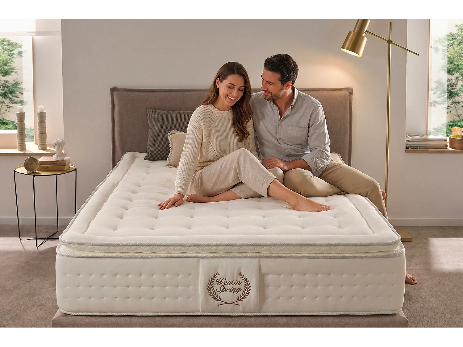 Westin Spring Pocketveren Matras, 30cm, 200x200 cm -Moonia