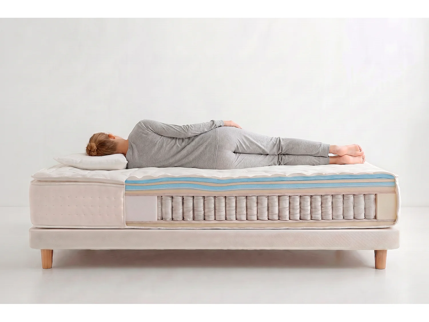Westin Spring Pocketveren Matras, 30cm, 200x200 cm -Moonia
