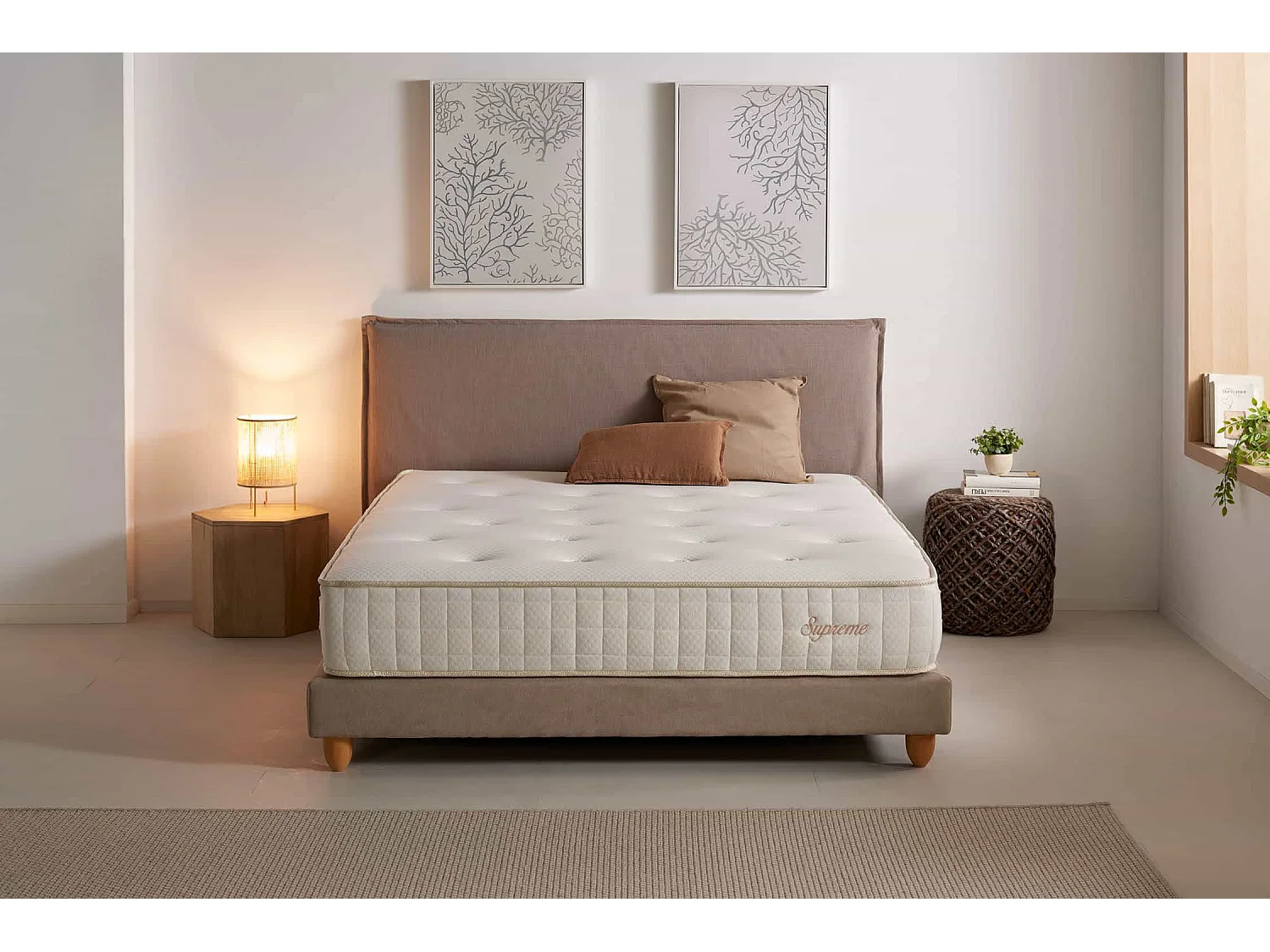 Materac Sprężyny kieszeniowe Supreme Sprężyny kieszeniowe, 150x190cm - Moonia