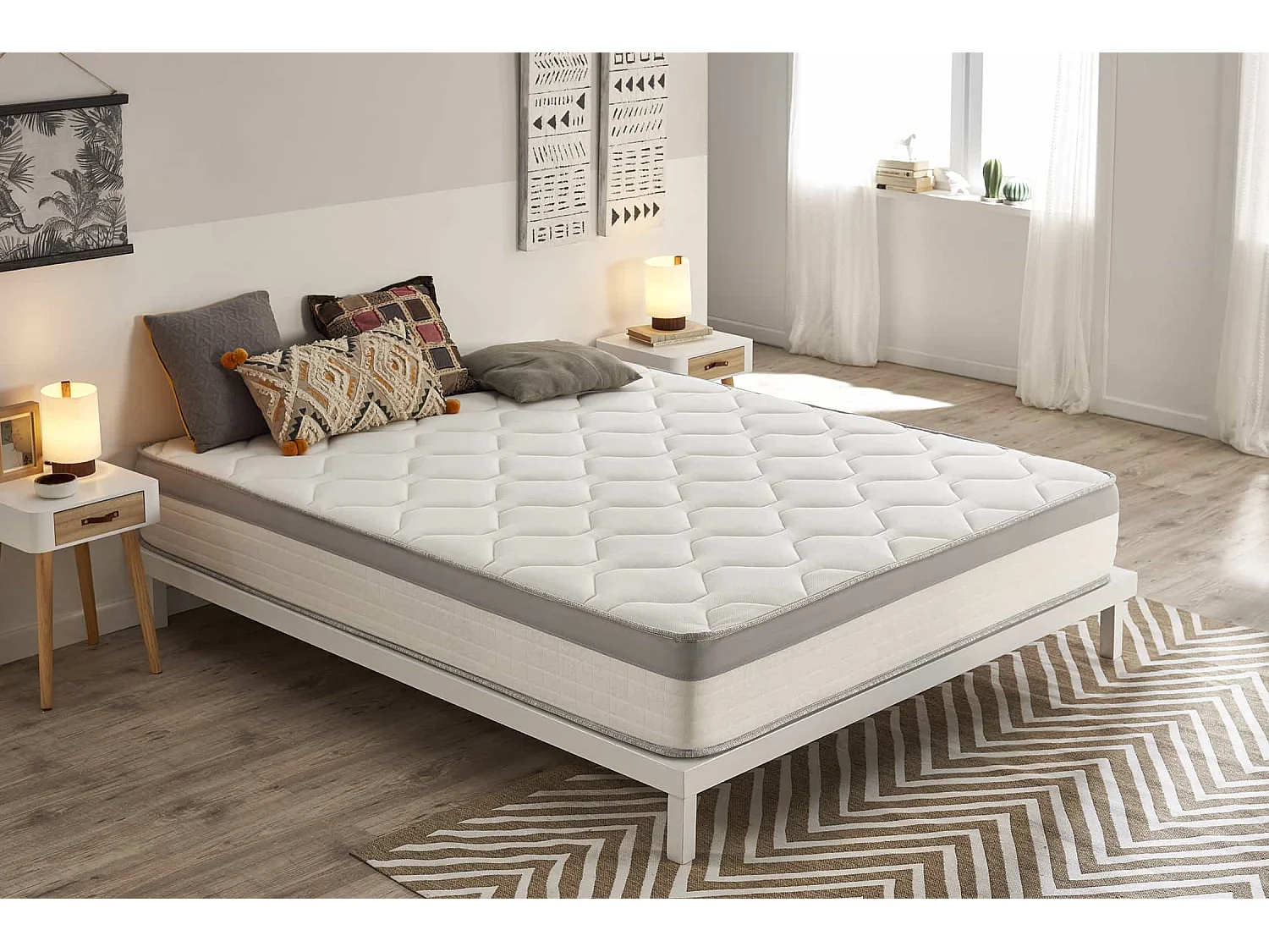 Matelas Spring Max Ressorts Emsachés, 22cm - 135x200 cm