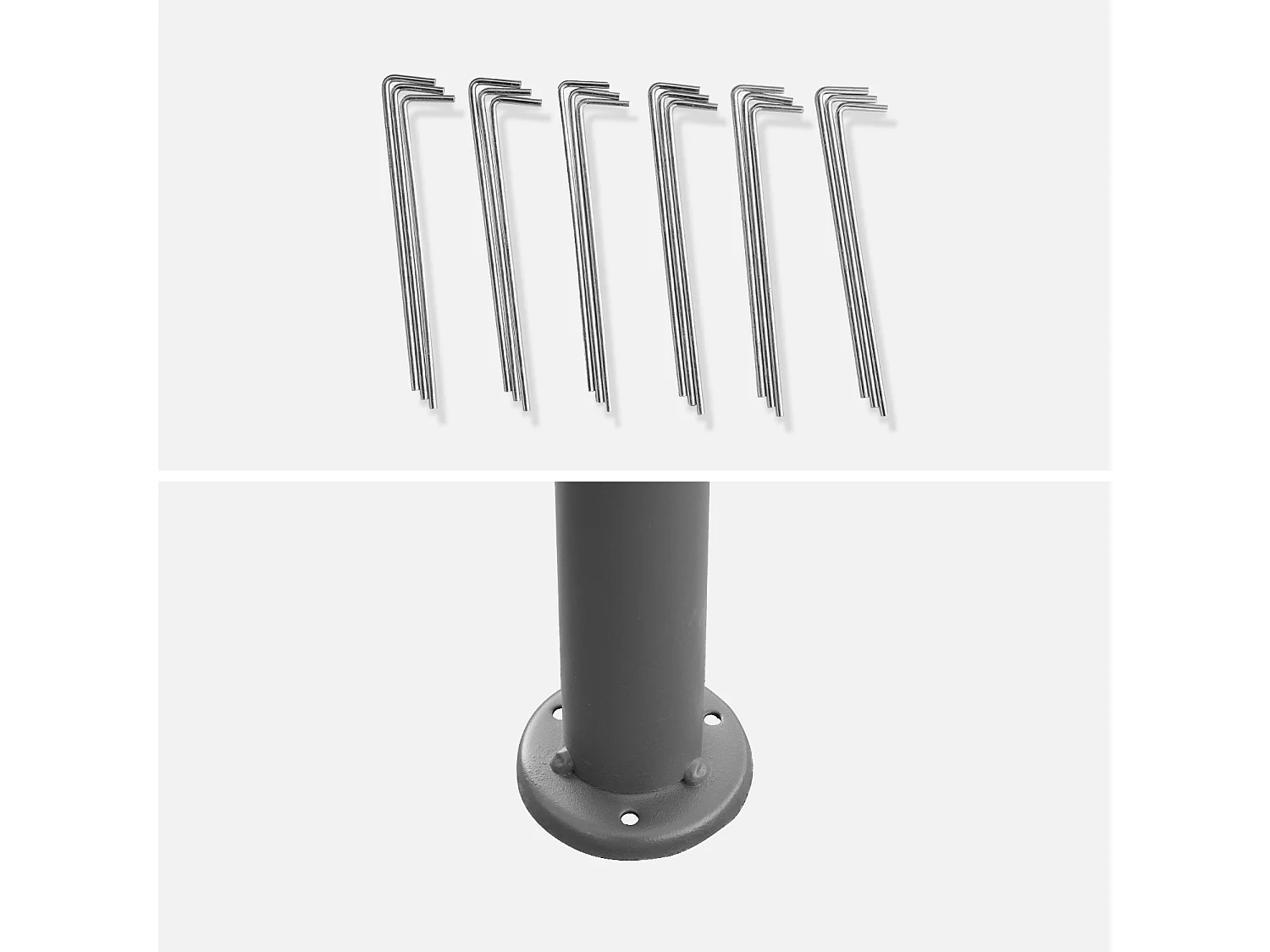 Pergola da giardino 3x4m struttura in alluminio con tende scorrevoli,