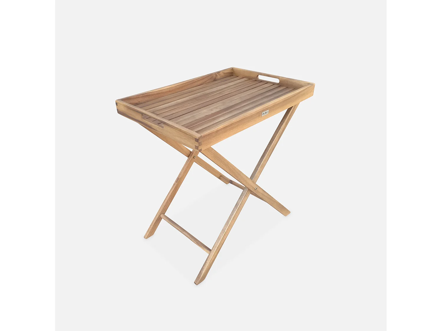 Mesa auxilar de jardín de madera madera