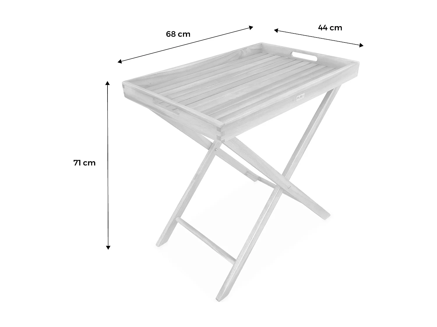 Mesa auxilar de jardín de madera madera