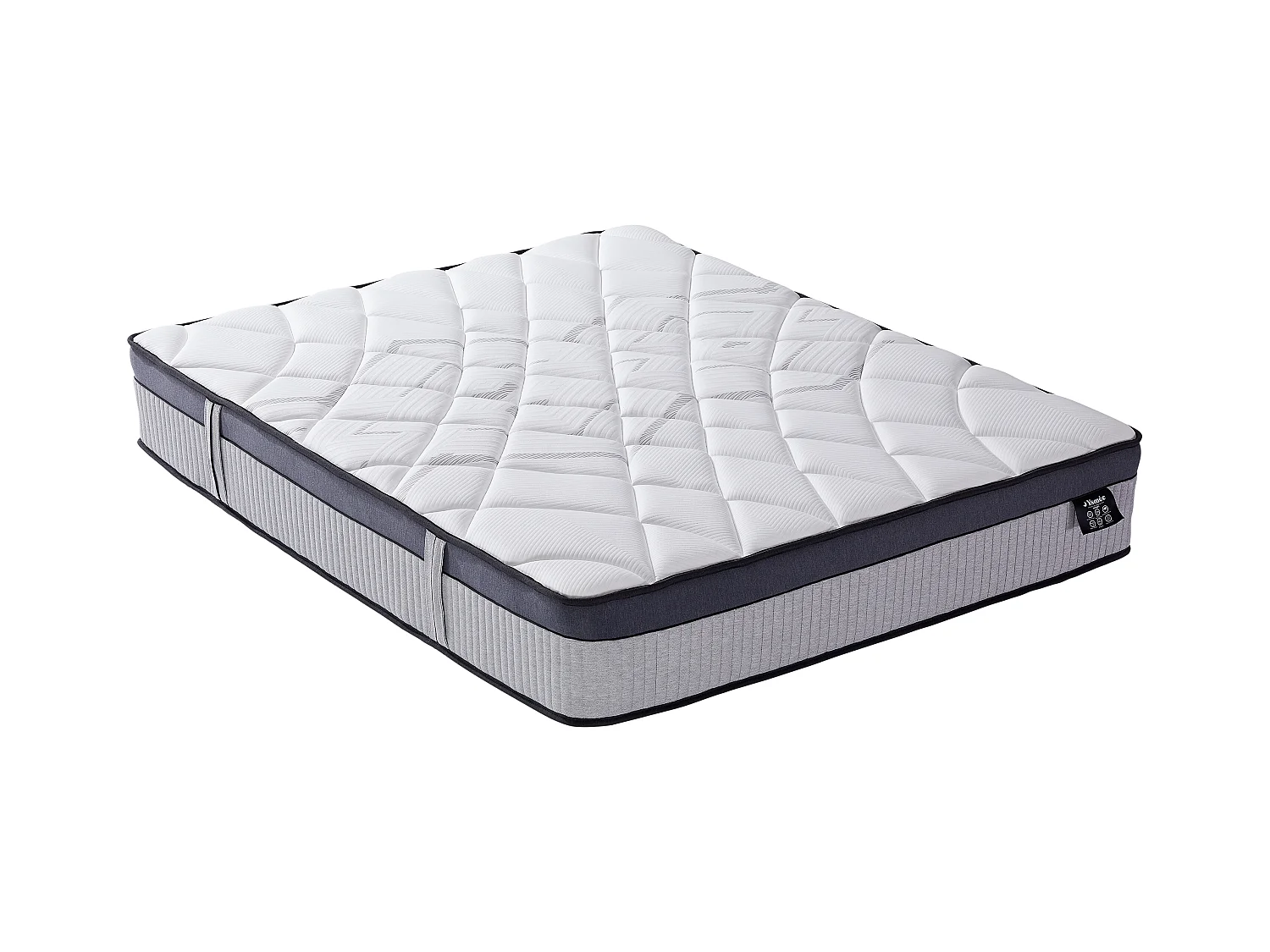 Matelas 140 x 190 cm hybride ressorts ensachés 5 zones et mousse à mémoire de forme ép.30cm - PATNOS de YSMÉE