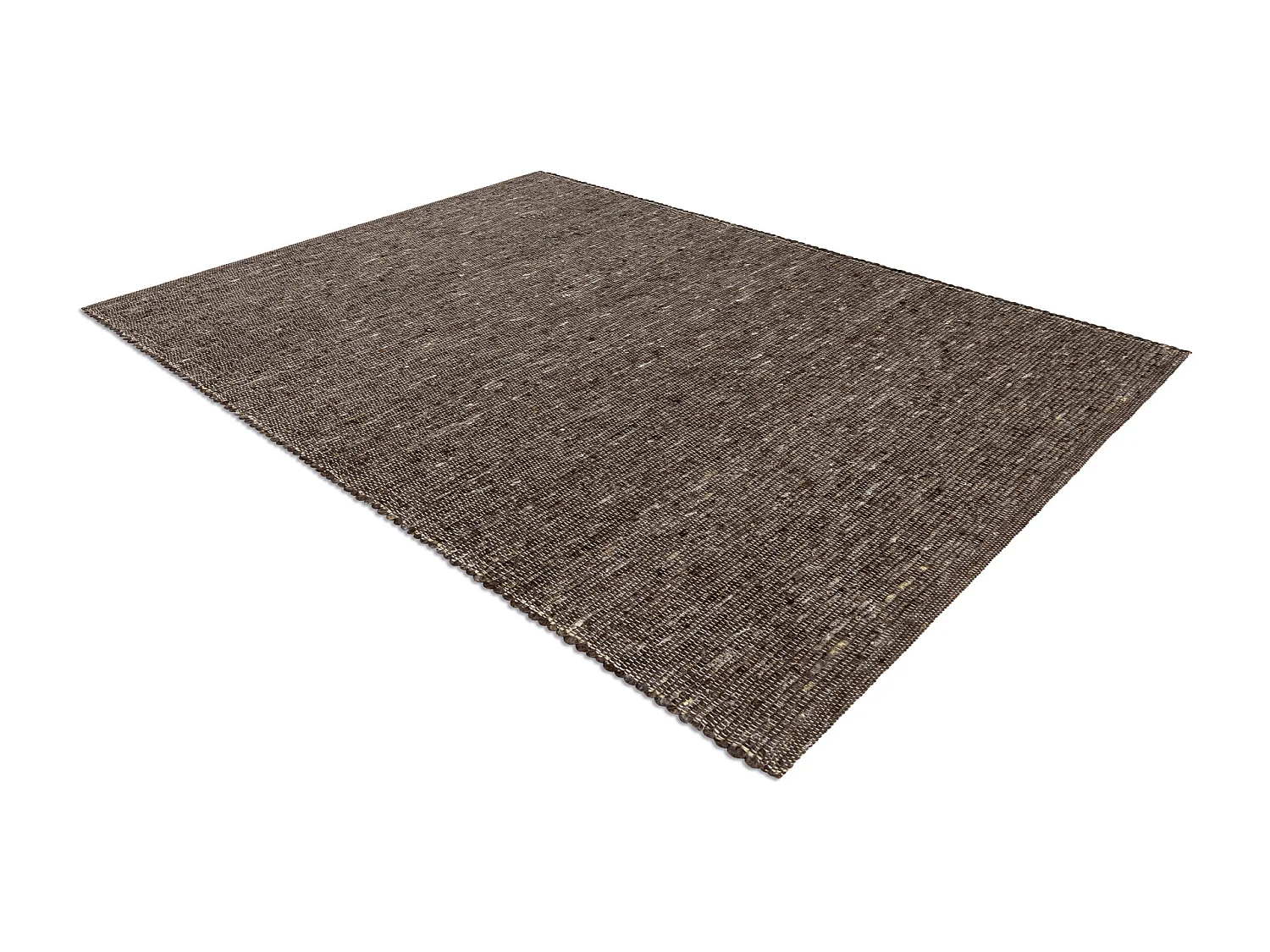 Tapis NEPAL 2100 tabac marron - laine, double face, naturel 140x190 cm