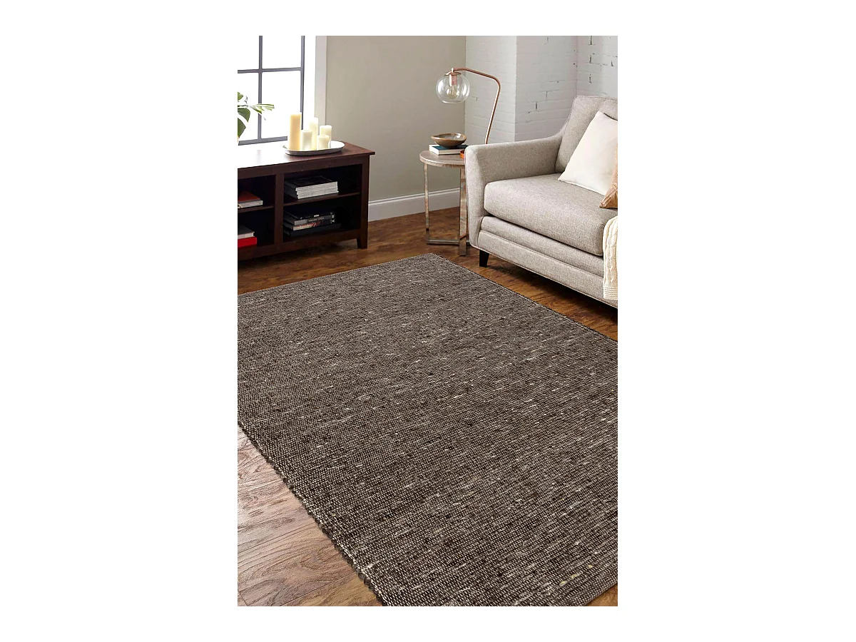 NEPAL 2100 tabac bruin tapijt - wollen, dubbelzijdig, natuurlijk 160x220 cm