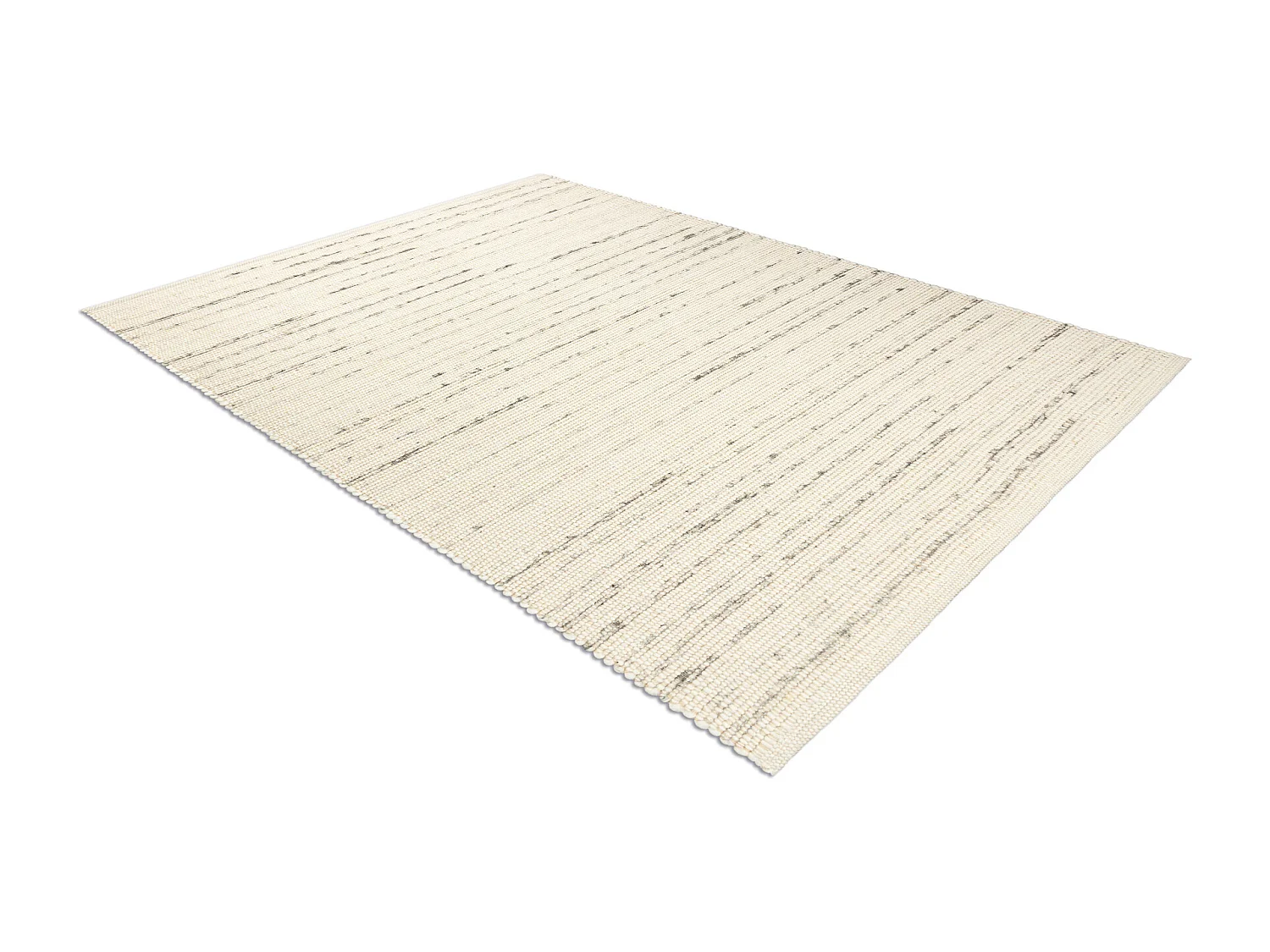 Tappeto NEPAL 2100 bianchi / naturale crema - lana, double face 60x100 cm