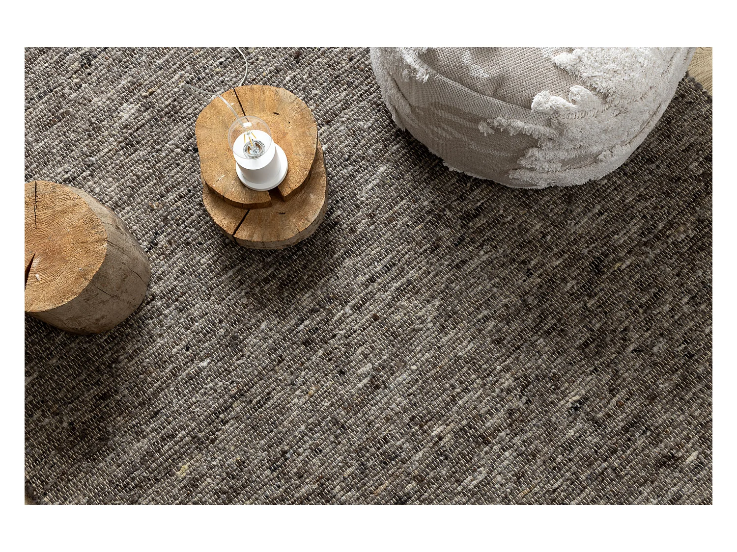 Tapis NEPAL 2100 stone, grigio - laine, double face 120x170 cm