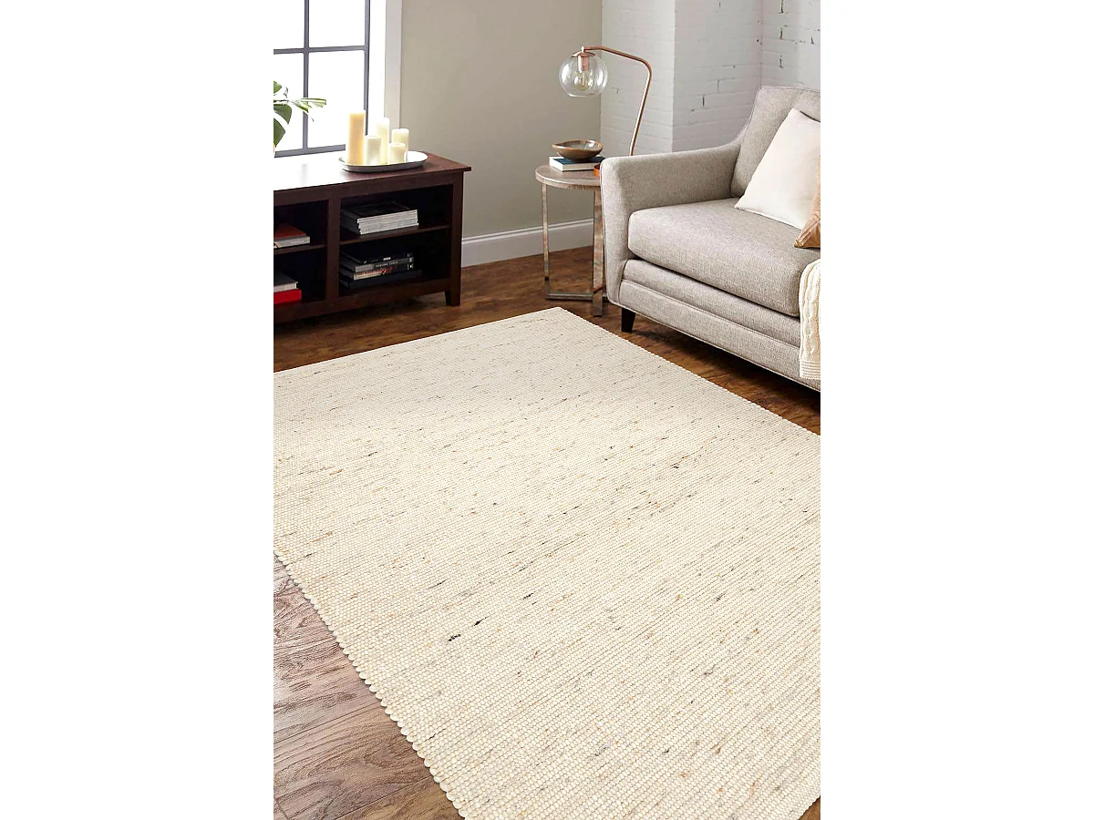 Tapis NEPAL 2100 beige - laine, double face, naturel 60x100 cm