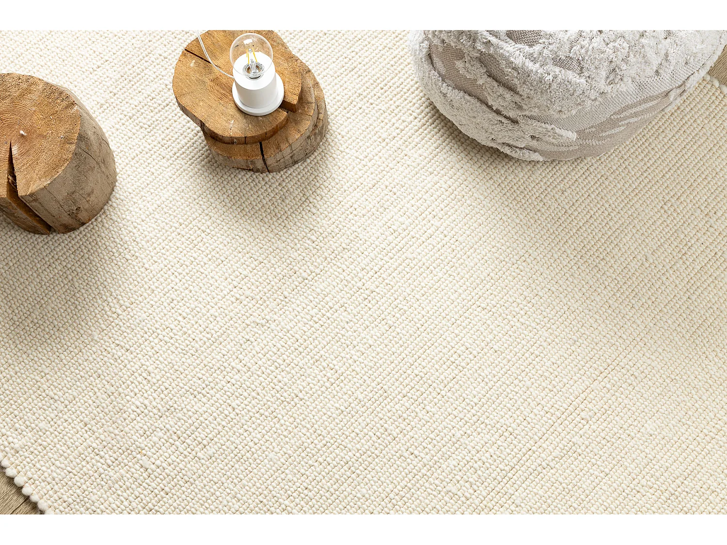 Tapis NEPAL 2100 naturel, crème - laine, double face 250x300 cm