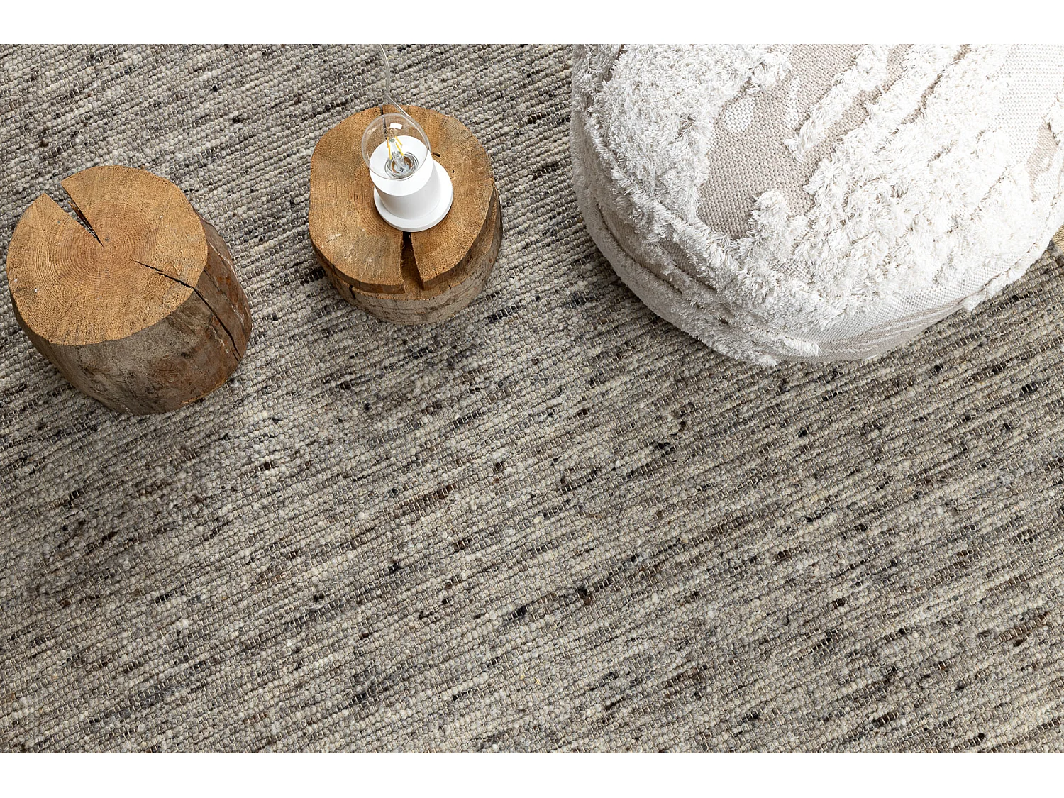 Tapis NEPAL 2100 naturel grigio - laine, double face 300x400 cm