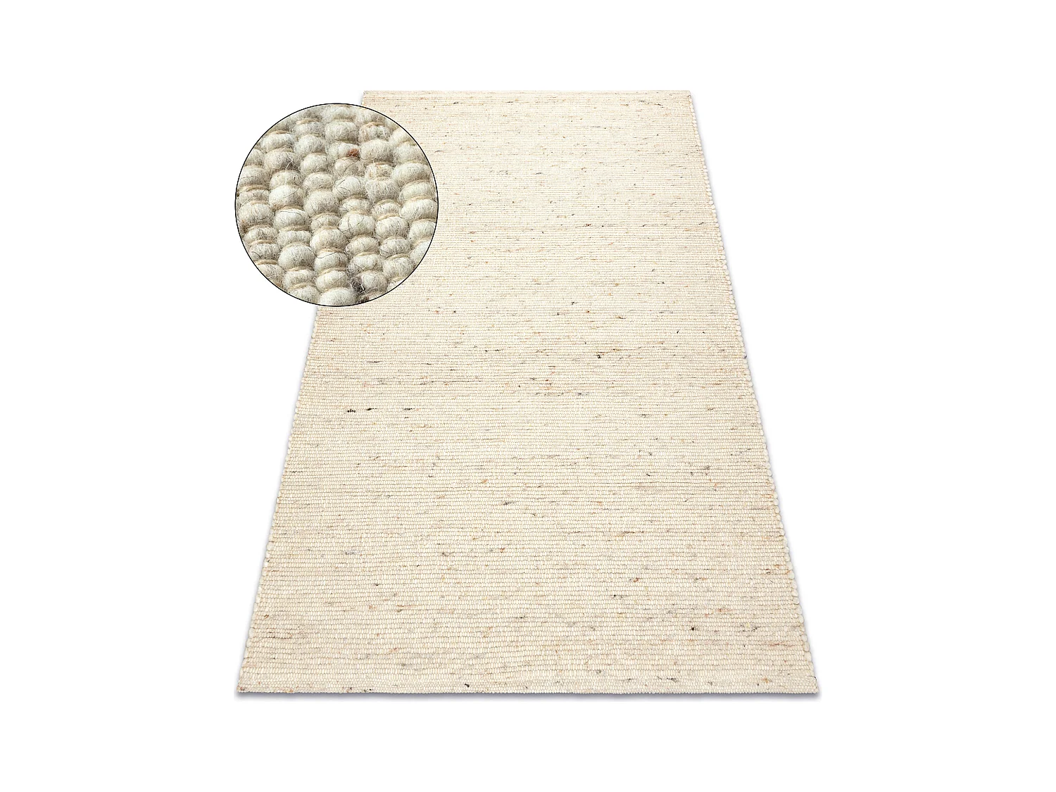 Tapis NEPAL 2100 beige - laine, double face, naturel 160x220 cm