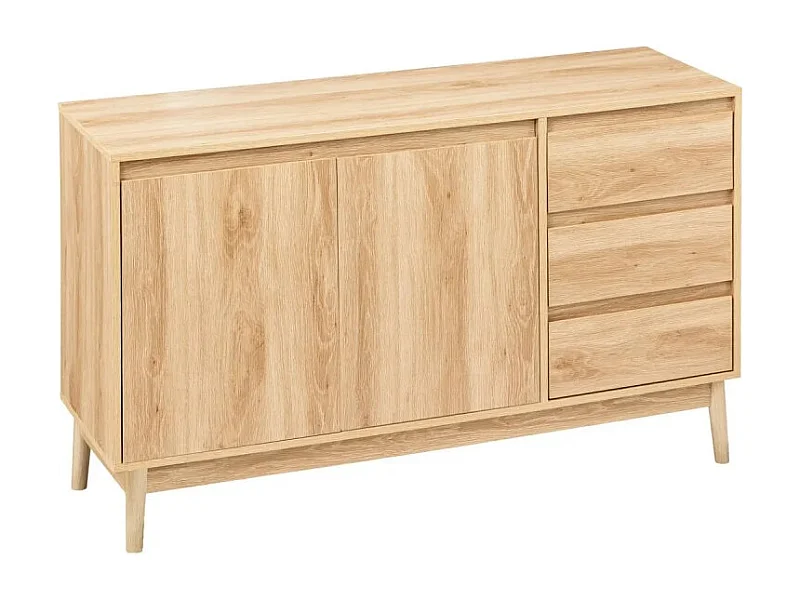Buffet Bas Design "Abana" 120cm Naturel