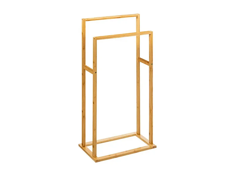 Porte-Serviettes 2 Barres "Bambou" 81cm Naturel