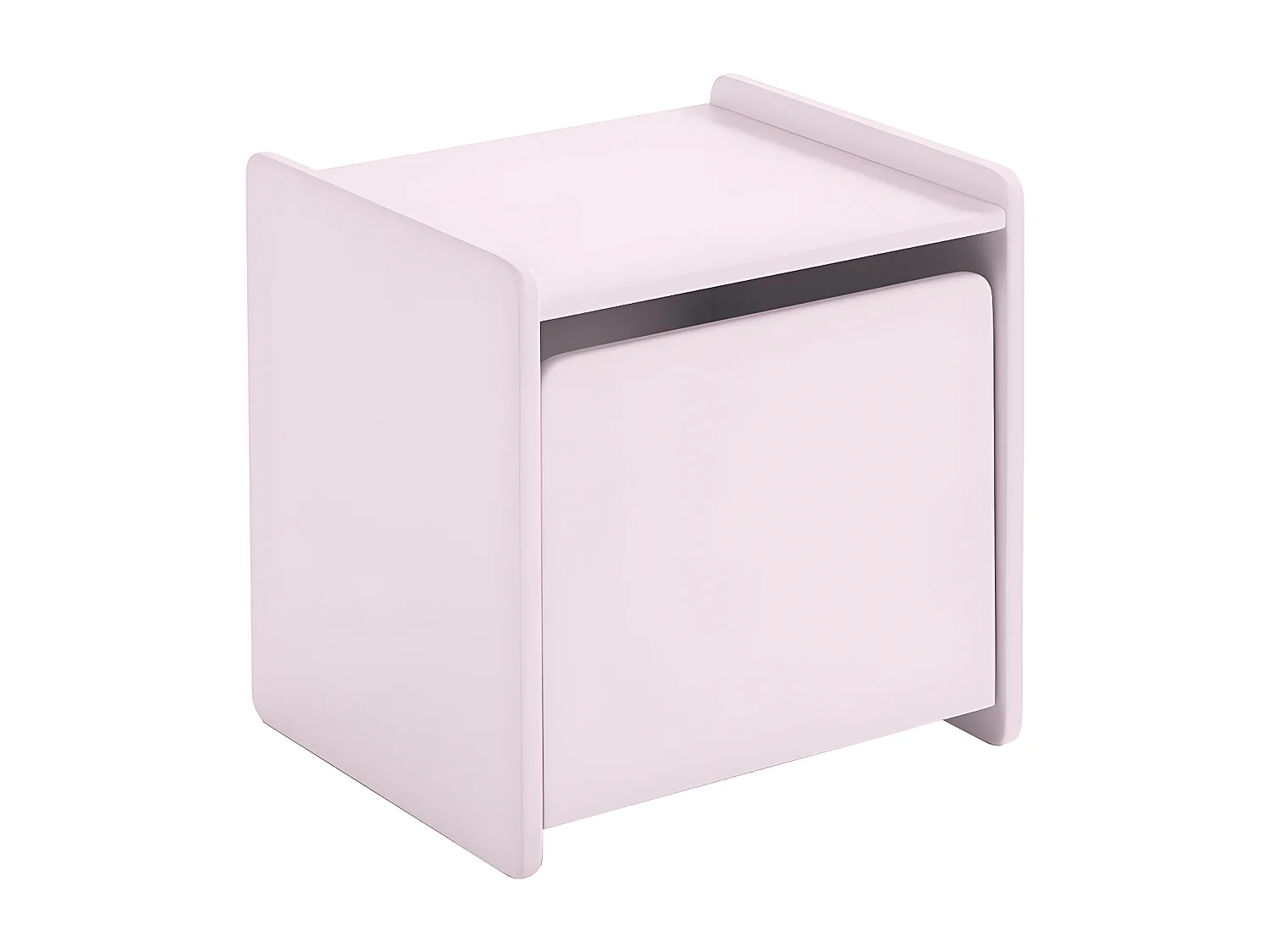 BODHI PINK - Pack Lit 90x200cm + Chevet 1 Porte Rose