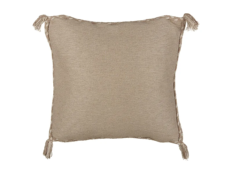 Dekokissen ERIGERON Jute 45 x 45 cm Beige Ohne Muster