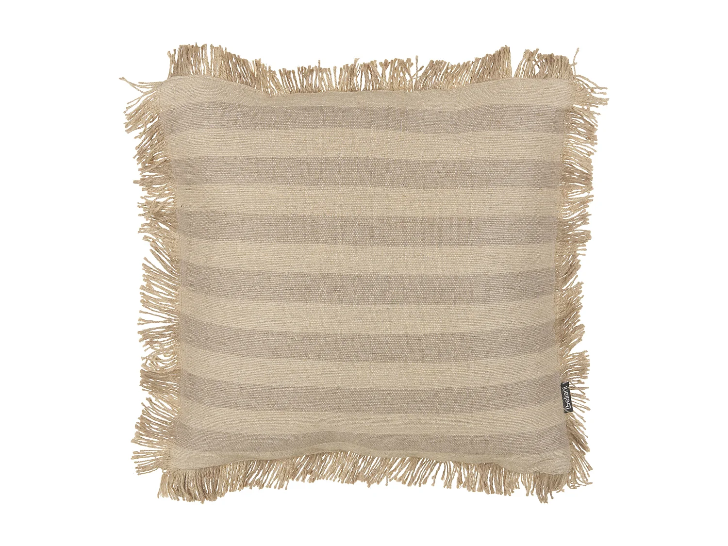 Cuscino decorativo CIRSIUM Iuta 45 x 45 cm Beige A strisce